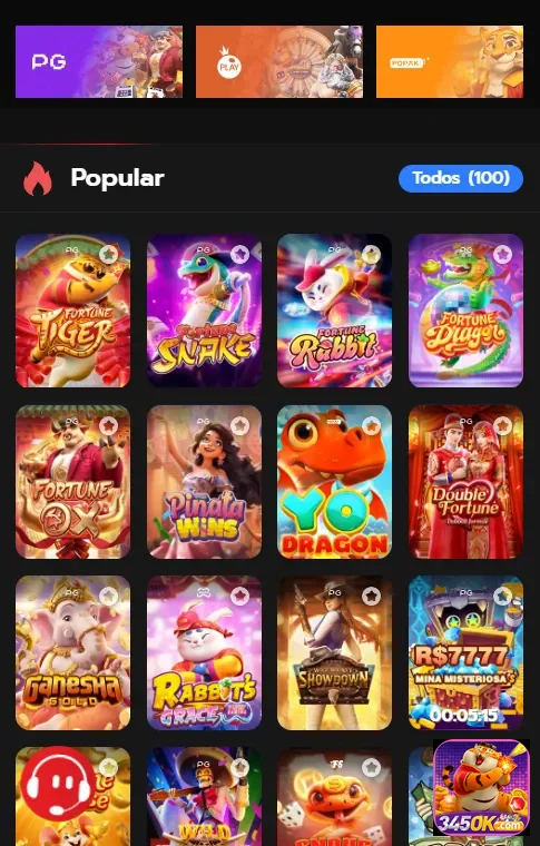 Cartões promocionais destacando ofertas da 345ok