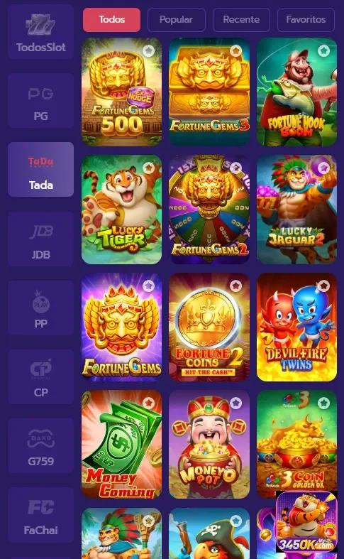 Imagem de diversos jogos de slots disponíveis no site 345ok.